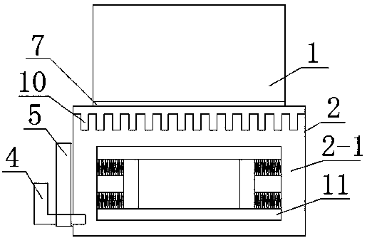 Frequency converter IGBT module liquid cooling heat dissipation device of electric loader