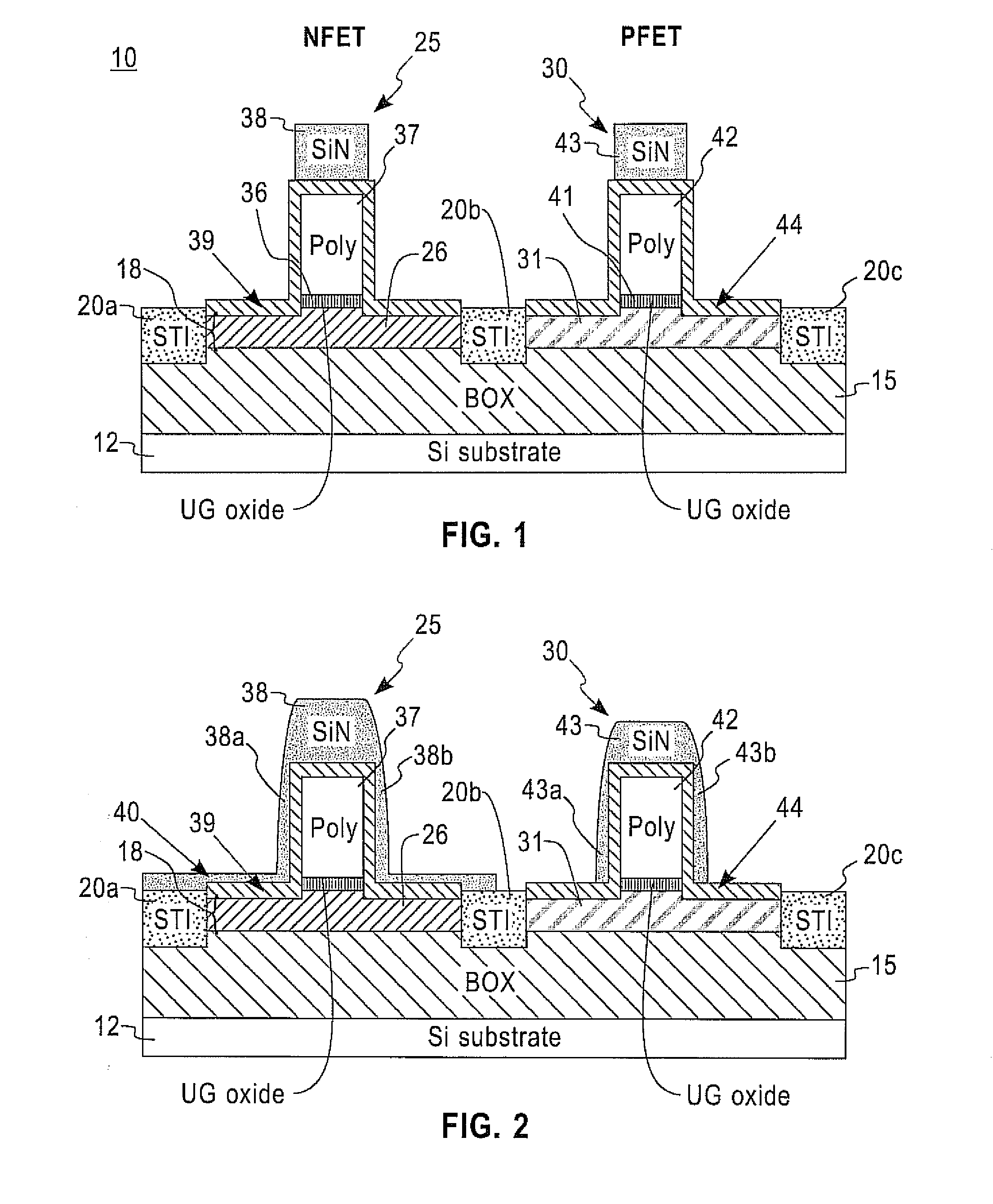 Ultra-thin soi CMOS with raised epitaxial source and drain and embedded sige pfet extension