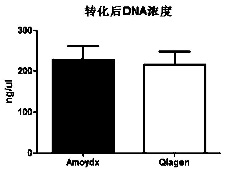 A method for extracting and transforming feces dna in large quantities