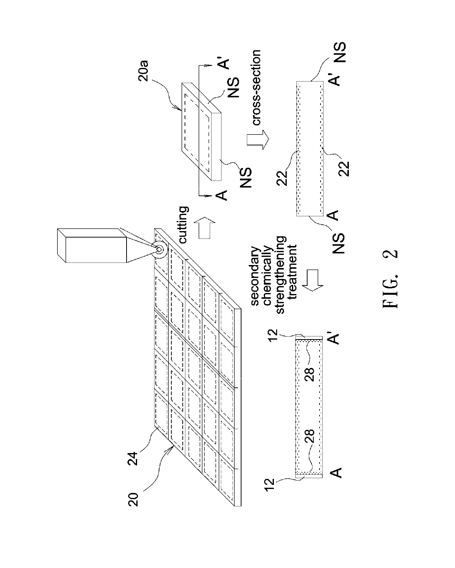 Strengthened glass article and touch-sensitive device