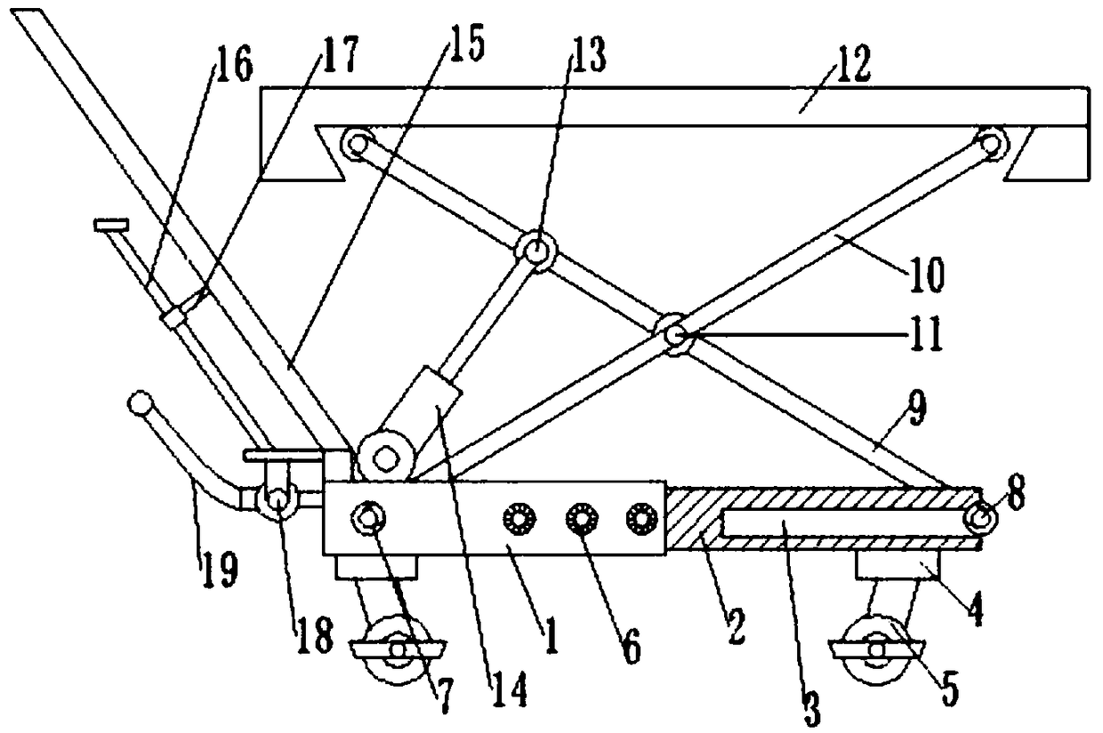 Height adjustable conveying device for electronic product manufacturing workshop