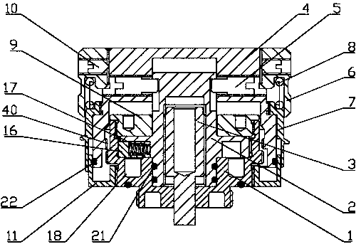 Adjusting hand wheel structure for sighting telescope with self-locking function