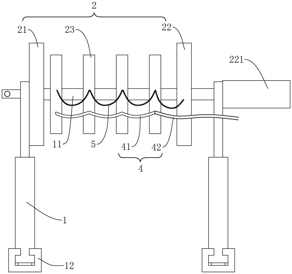 Dehydration device for foundation pit construction and slurry treatment method using same