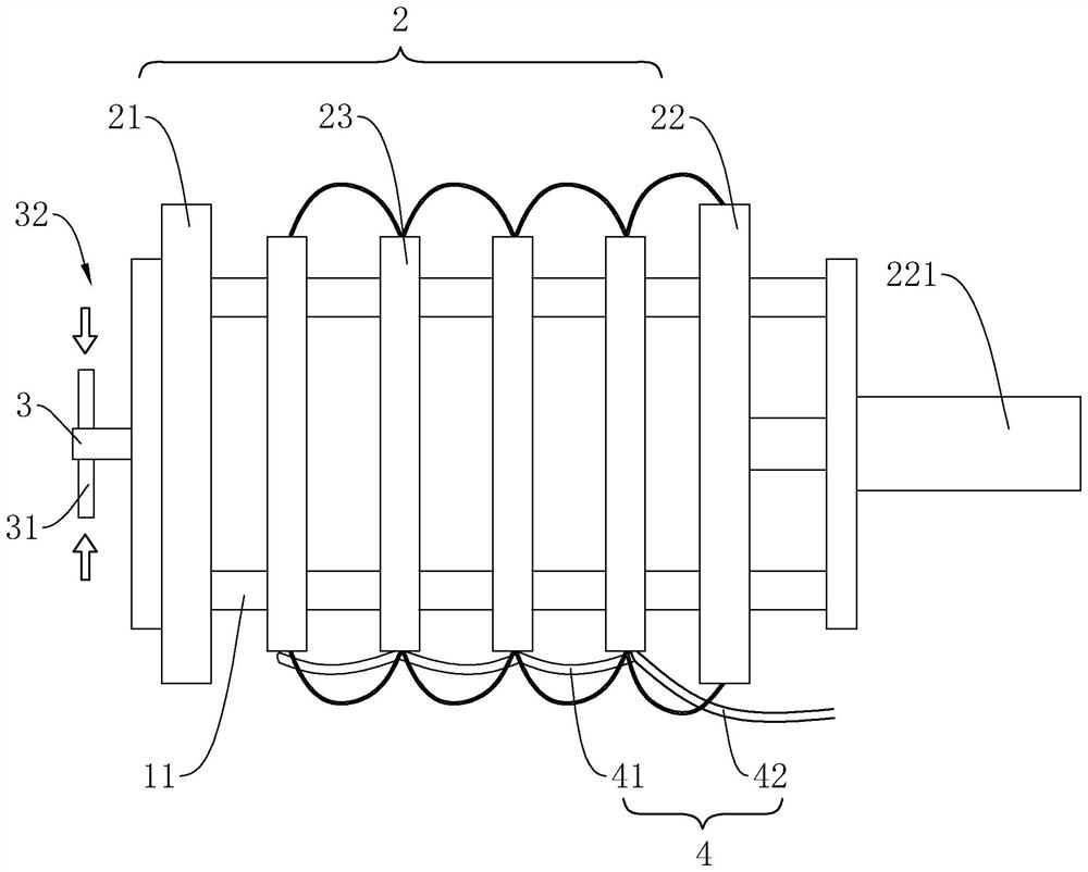 Dehydration device for foundation pit construction and slurry treatment method using same