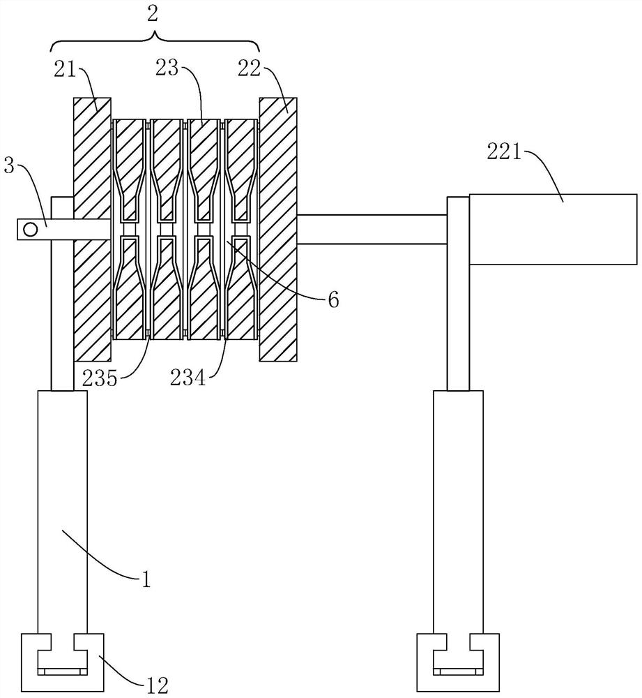 Dehydration device for foundation pit construction and slurry treatment method using same