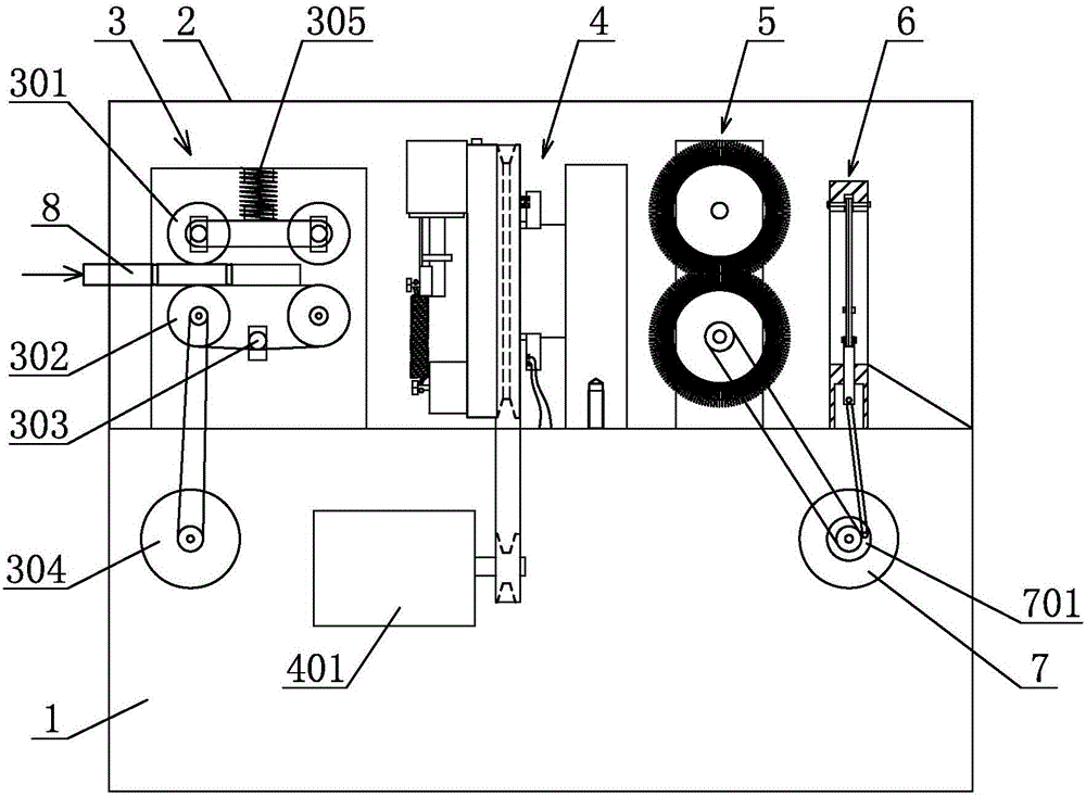 Sugarcane peeling and splitting machine