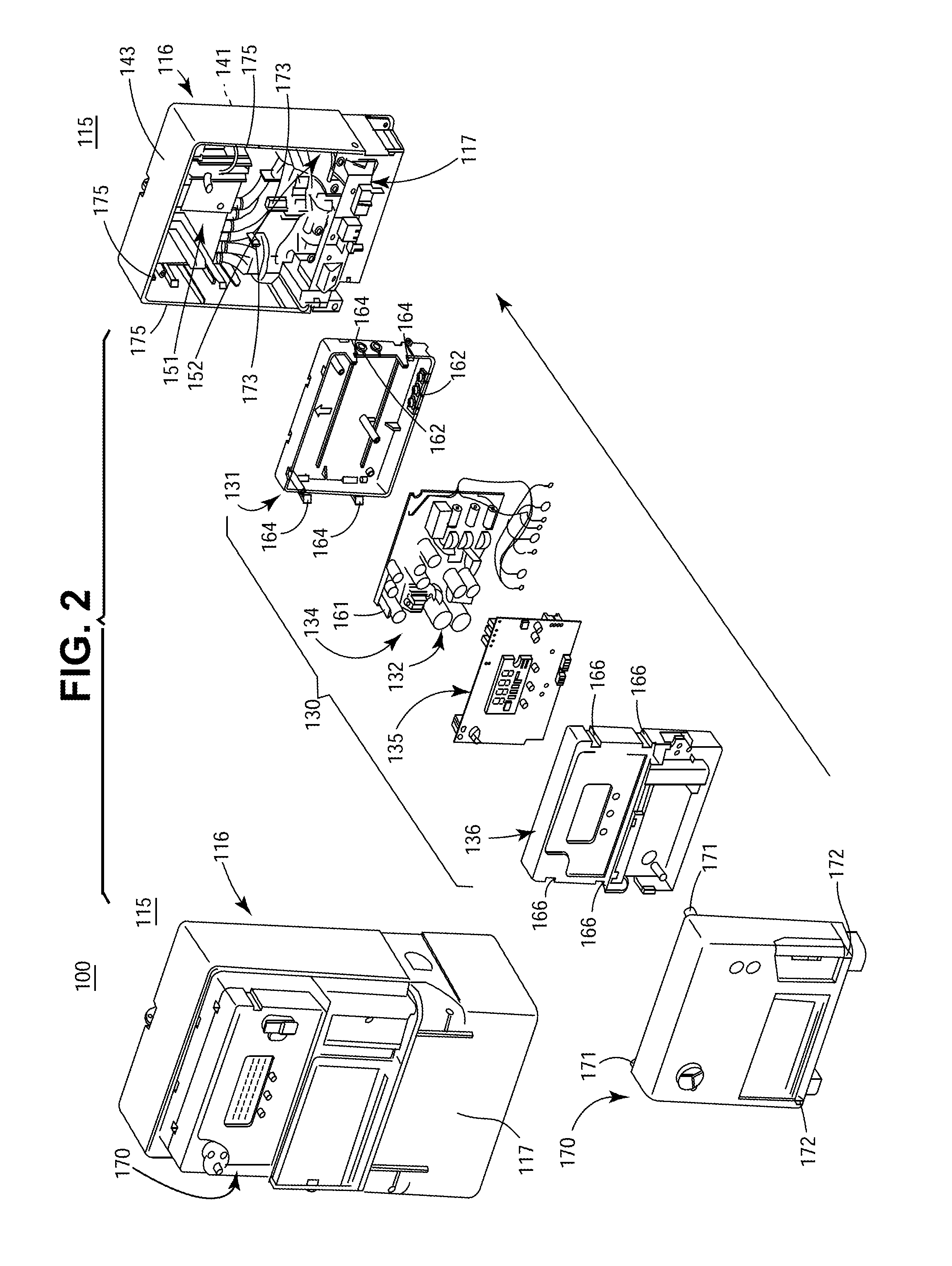 Heat management and reduction of high temperatures exposure to components inside energy meter