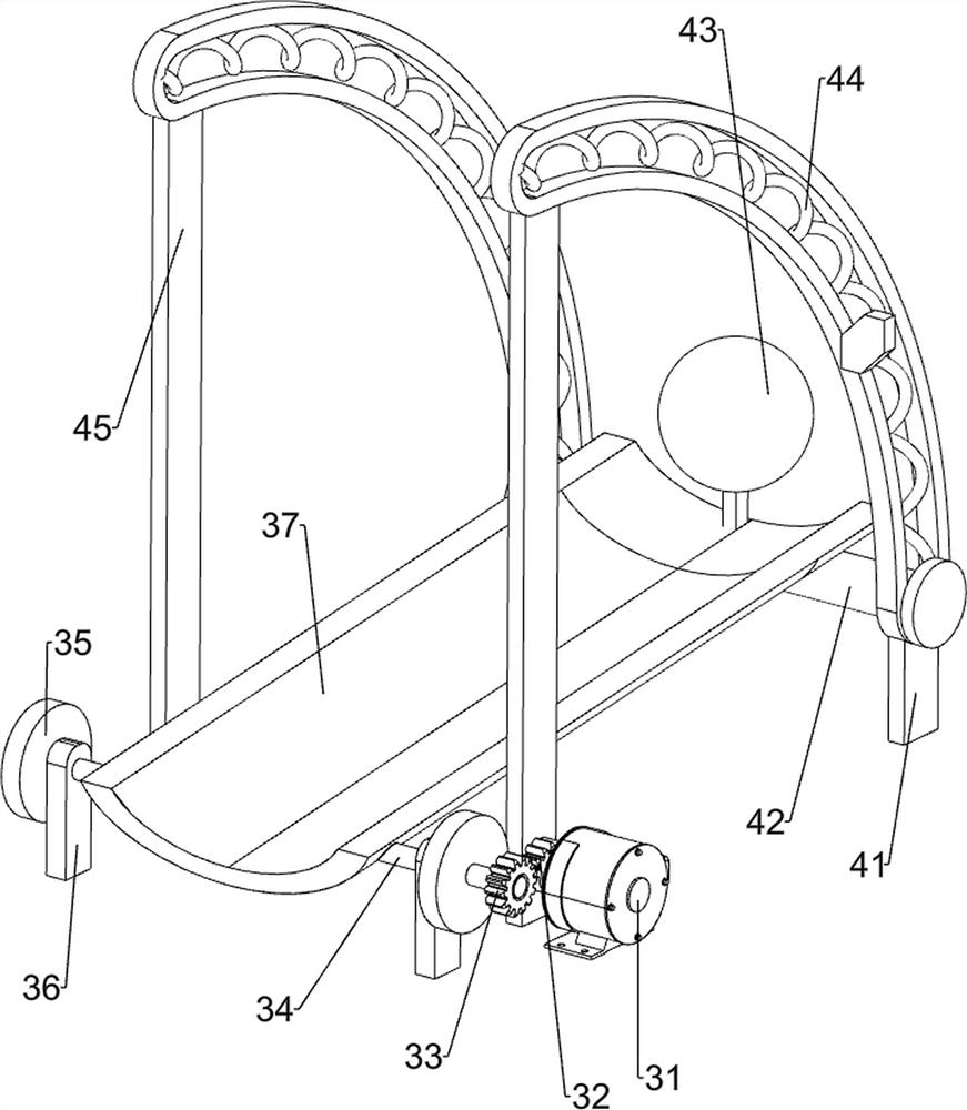 An auxiliary rehabilitation training device after a fracture