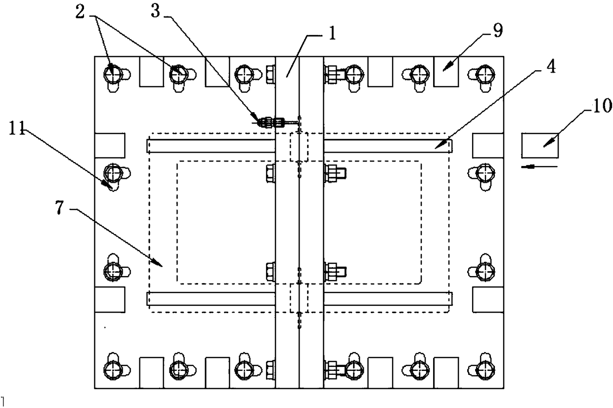 Cross waterproof test device for shield tunnel segment joints