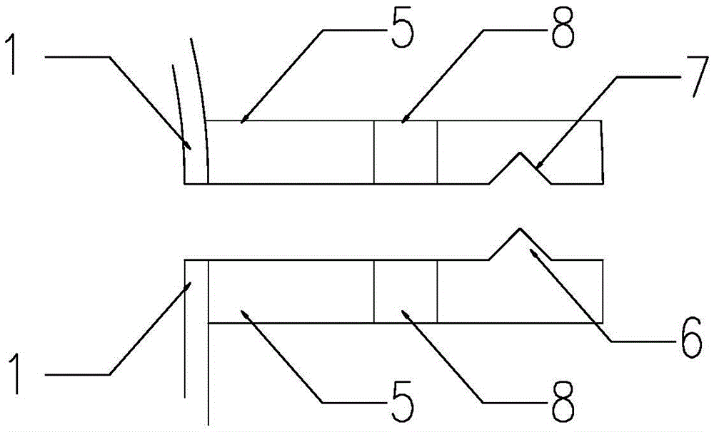 Tongue-and-groove formwork that can be spliced ​​quickly and prevents mistakes