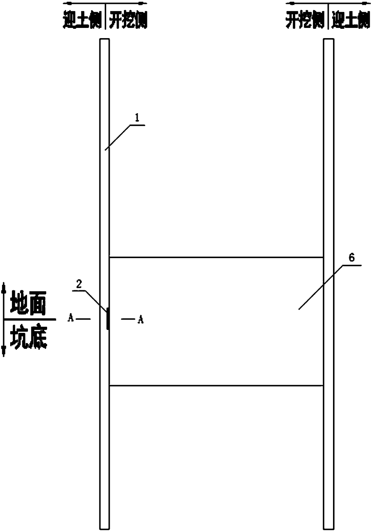 Shearing force groove structure for underwater concrete bottom sealing and construction method of shearing force groove structure