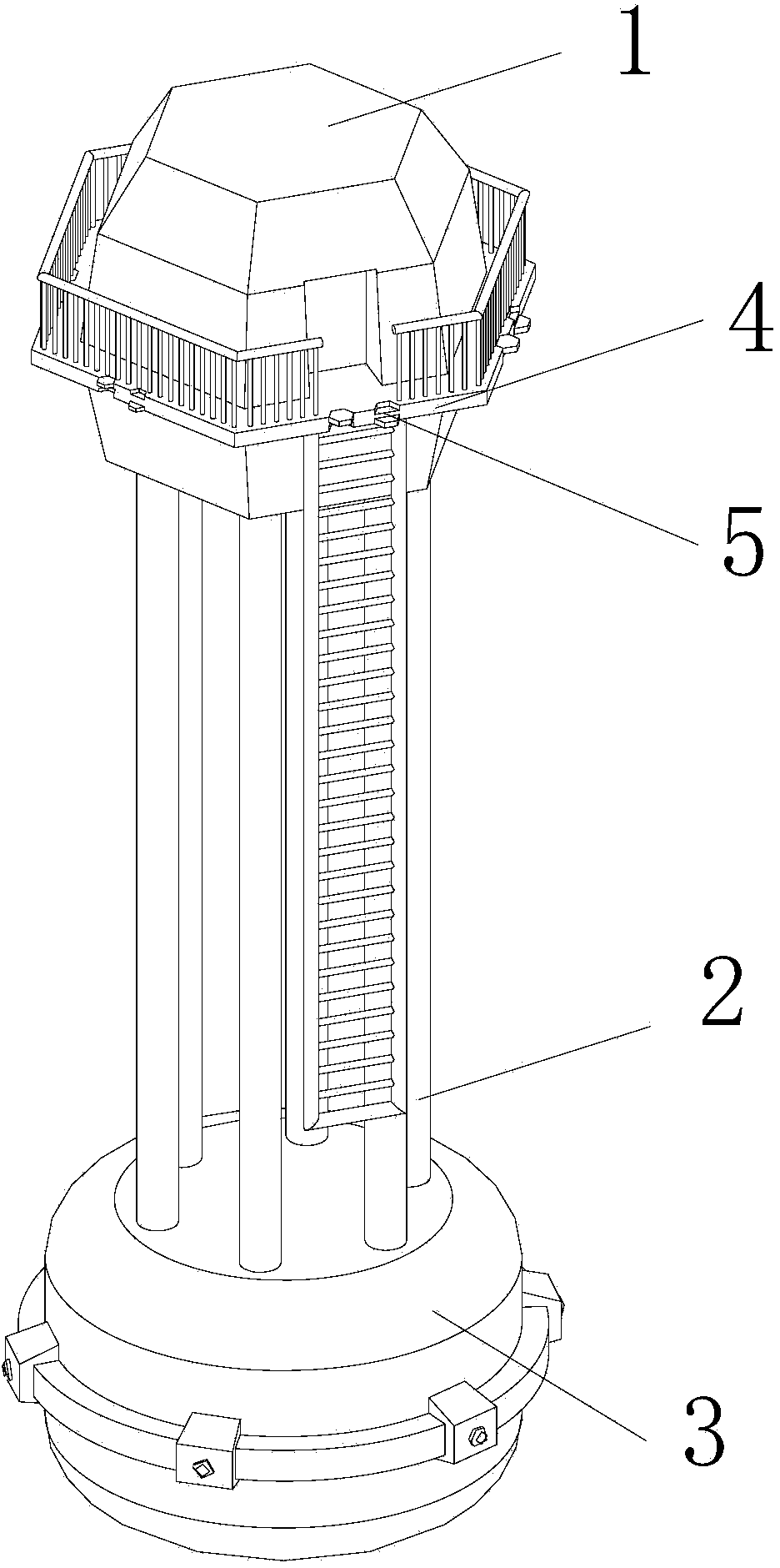 Multifunctional comprehensive ocean platform device and system