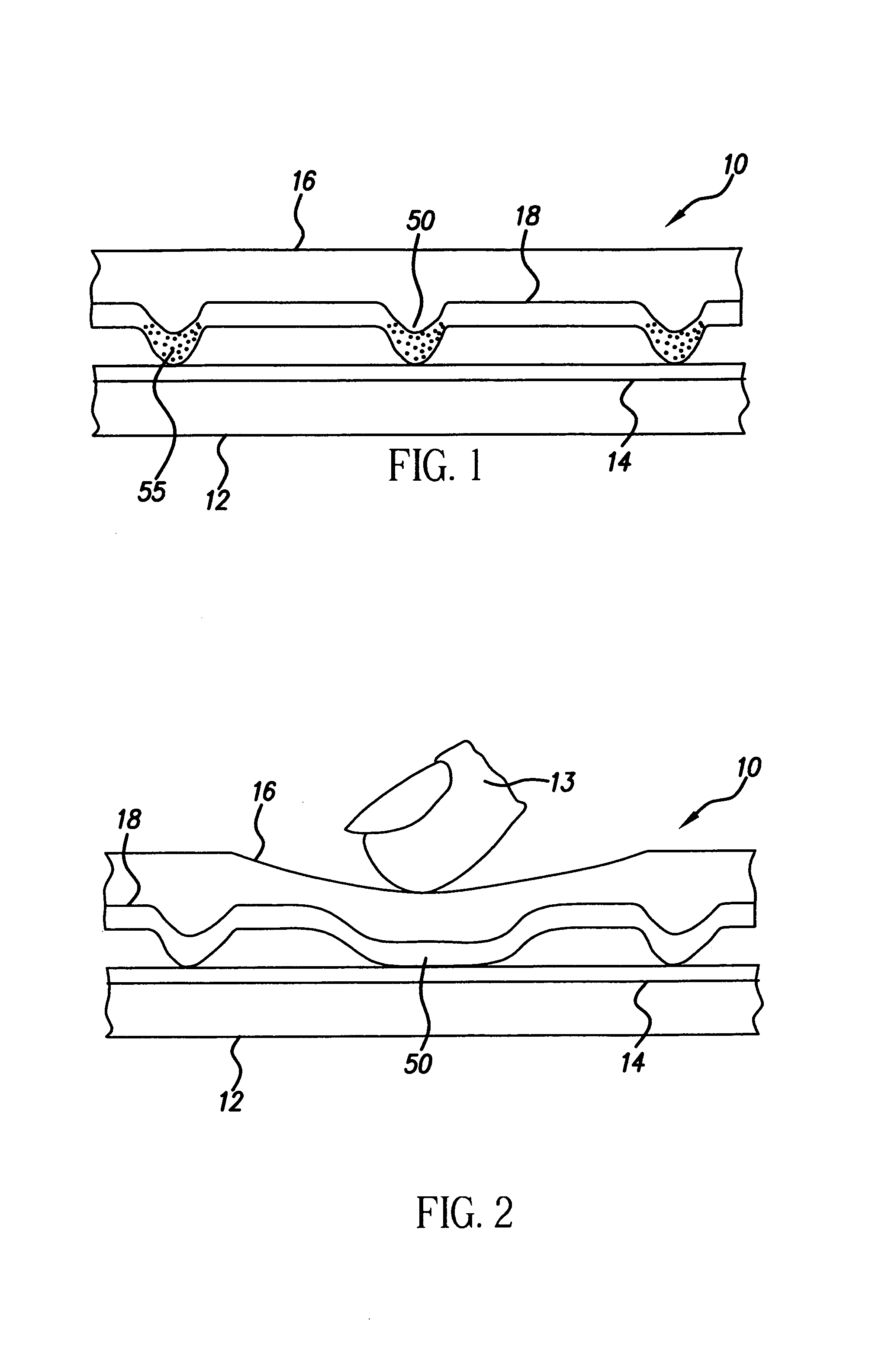 Flexible sheet for resistive touch screen