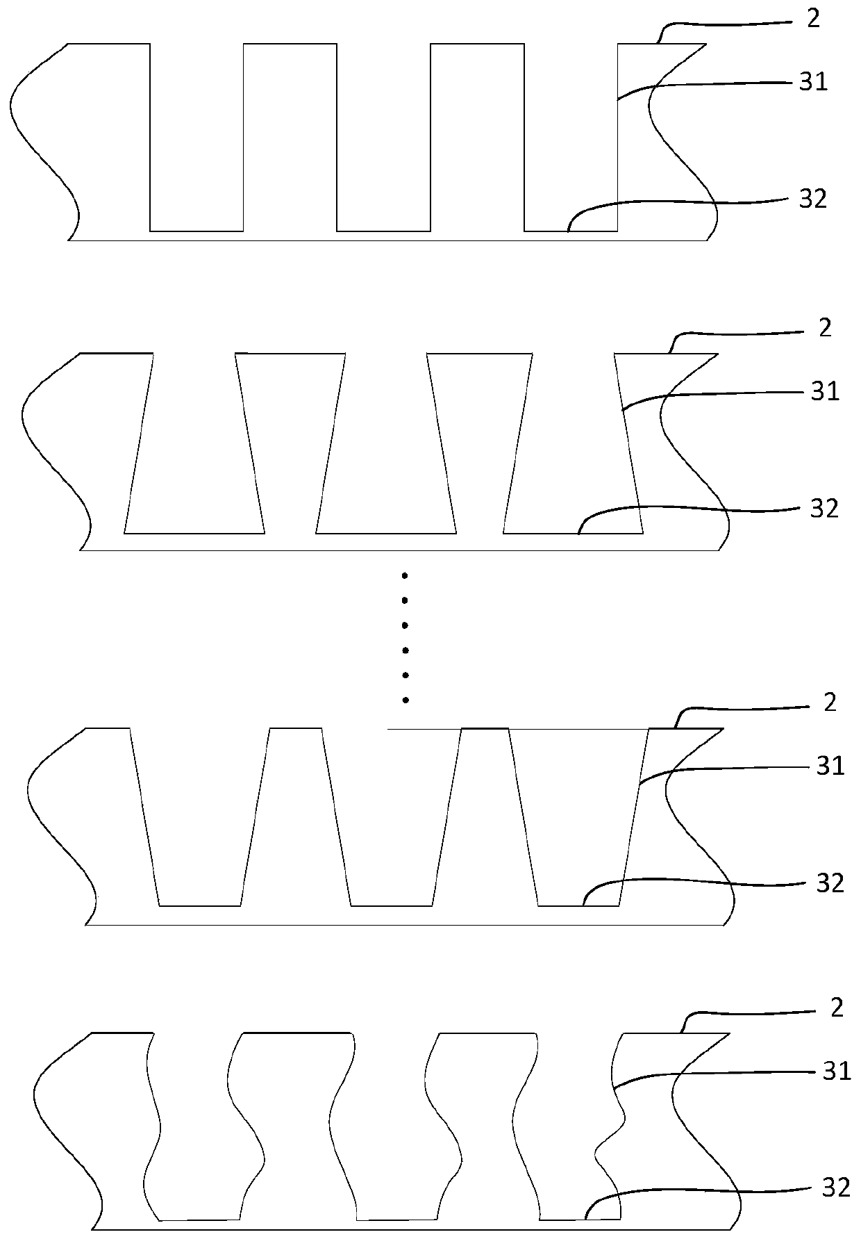 Detection device preparation method and detection device