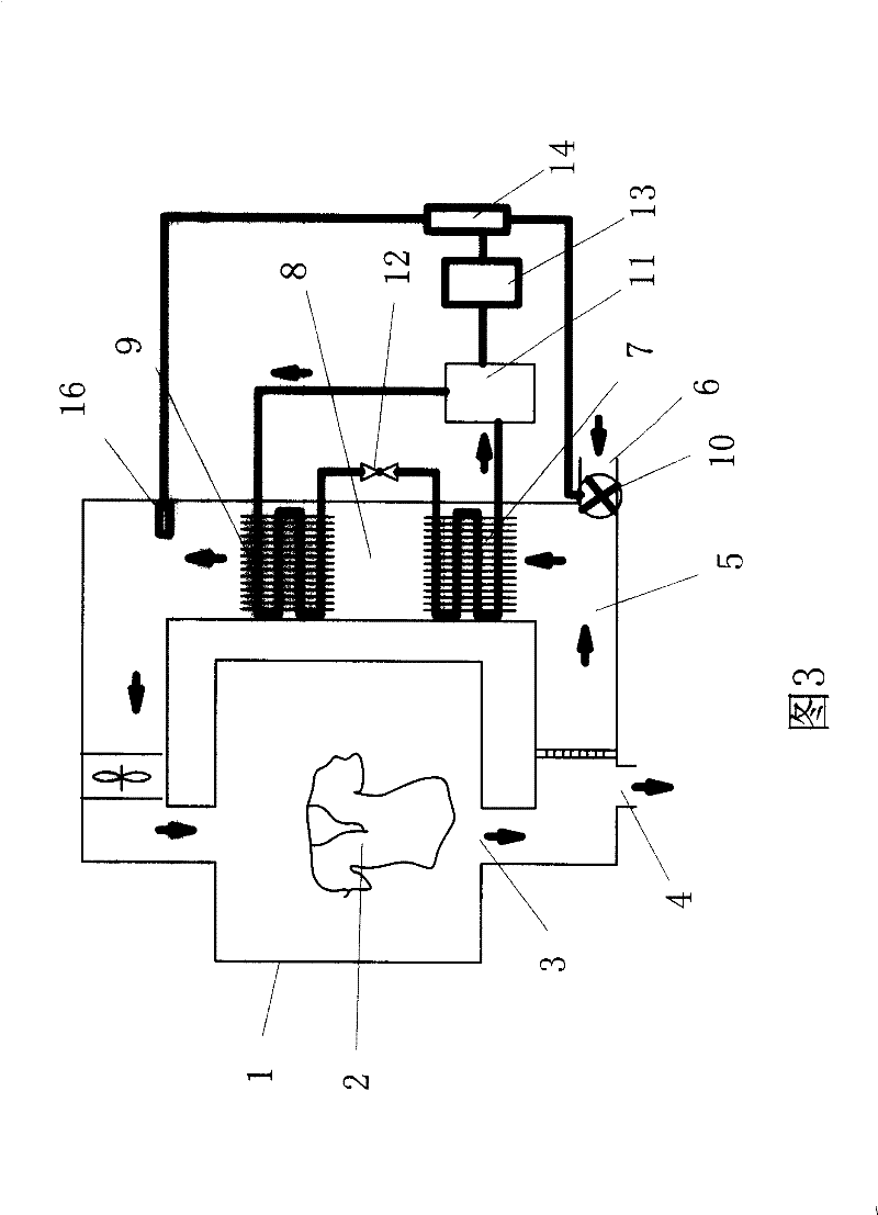 Heat pump clothes drying machine