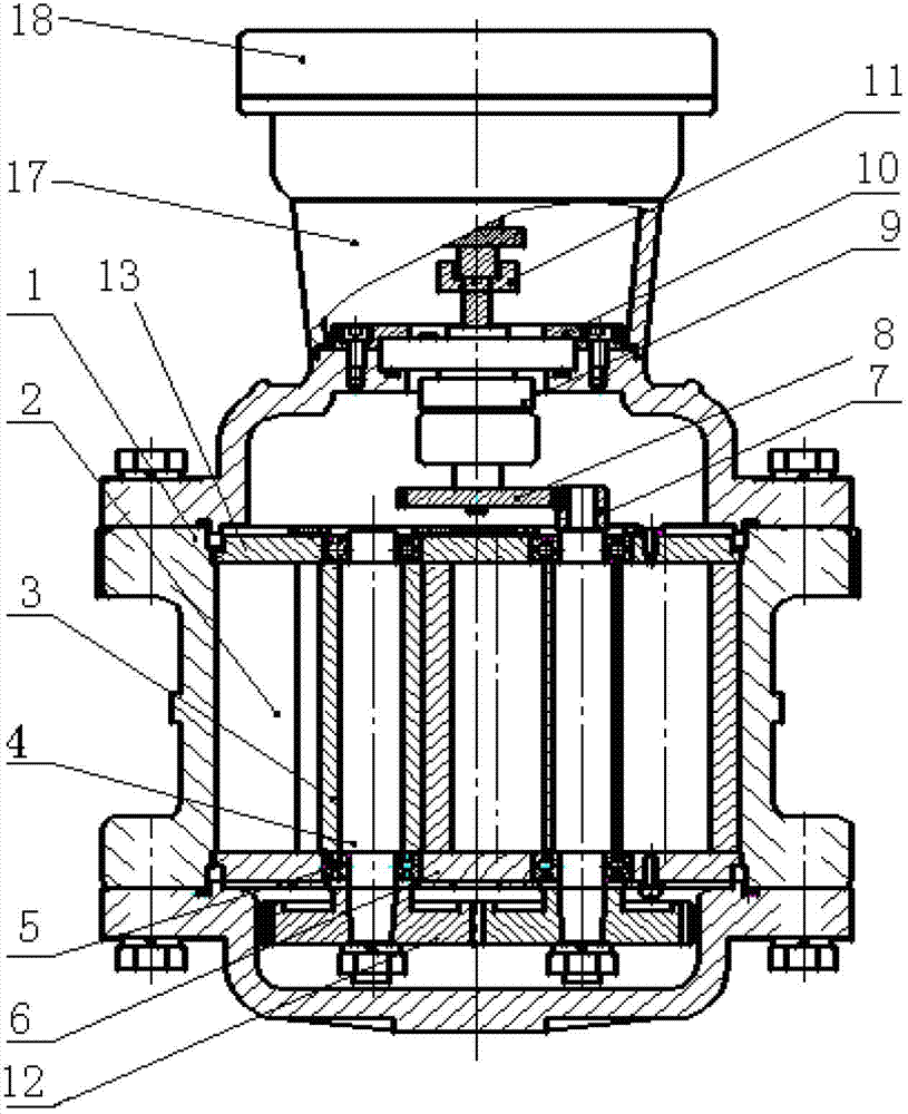 Roots flowmeter