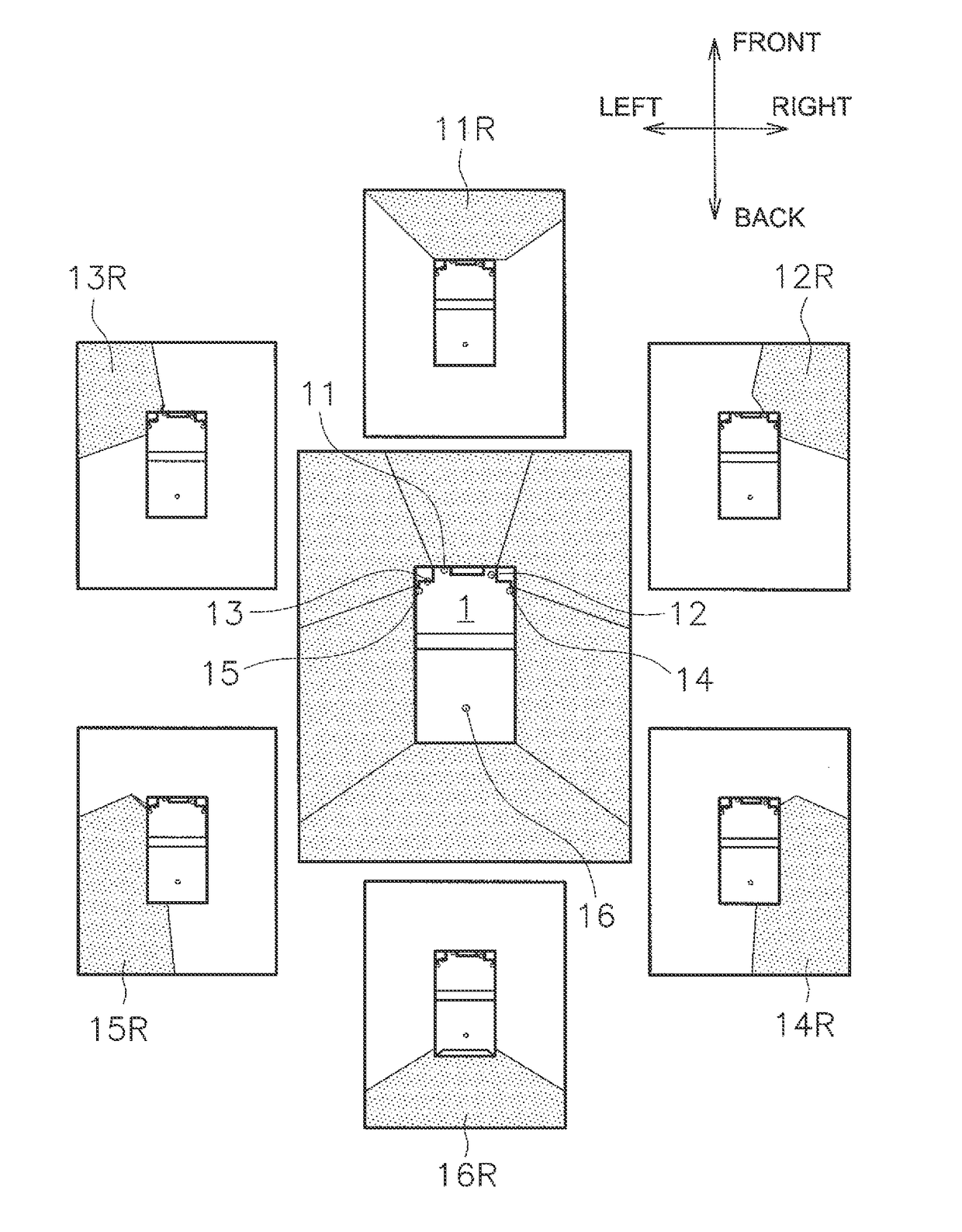 Work vehicle periphery monitoring apparatus