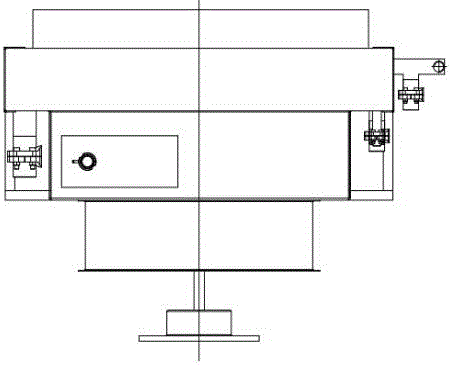 Heat radiator for V type fuel gas powering and compression integrated machine