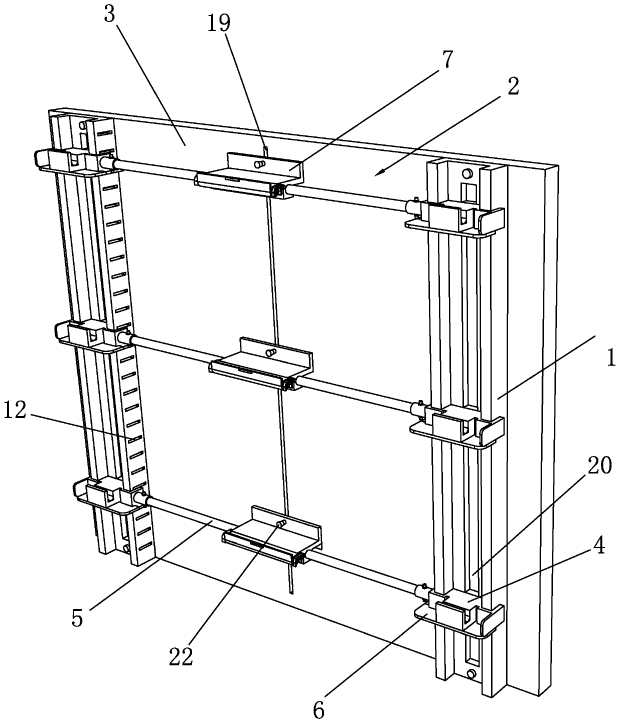 Supporting device for steam oven grill and mounting method of supporting device