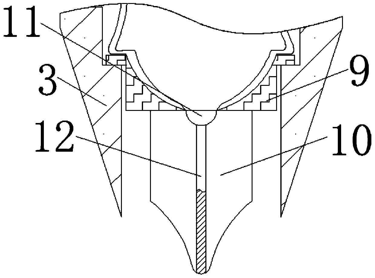 Novel engraving drill bit utilizing wall attaching function of air flow