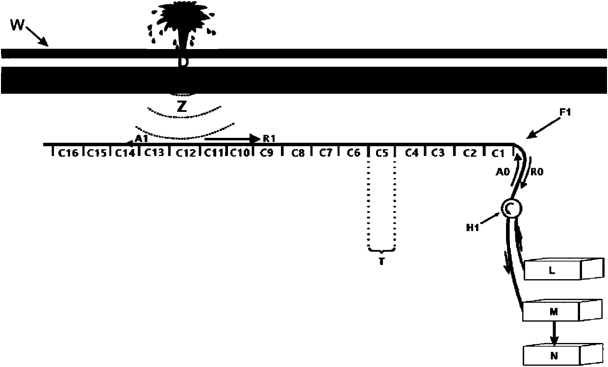 Fiber-sensing-based safety detection method for oil and gas pipeline