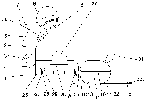 Adjustable combined massage pillow