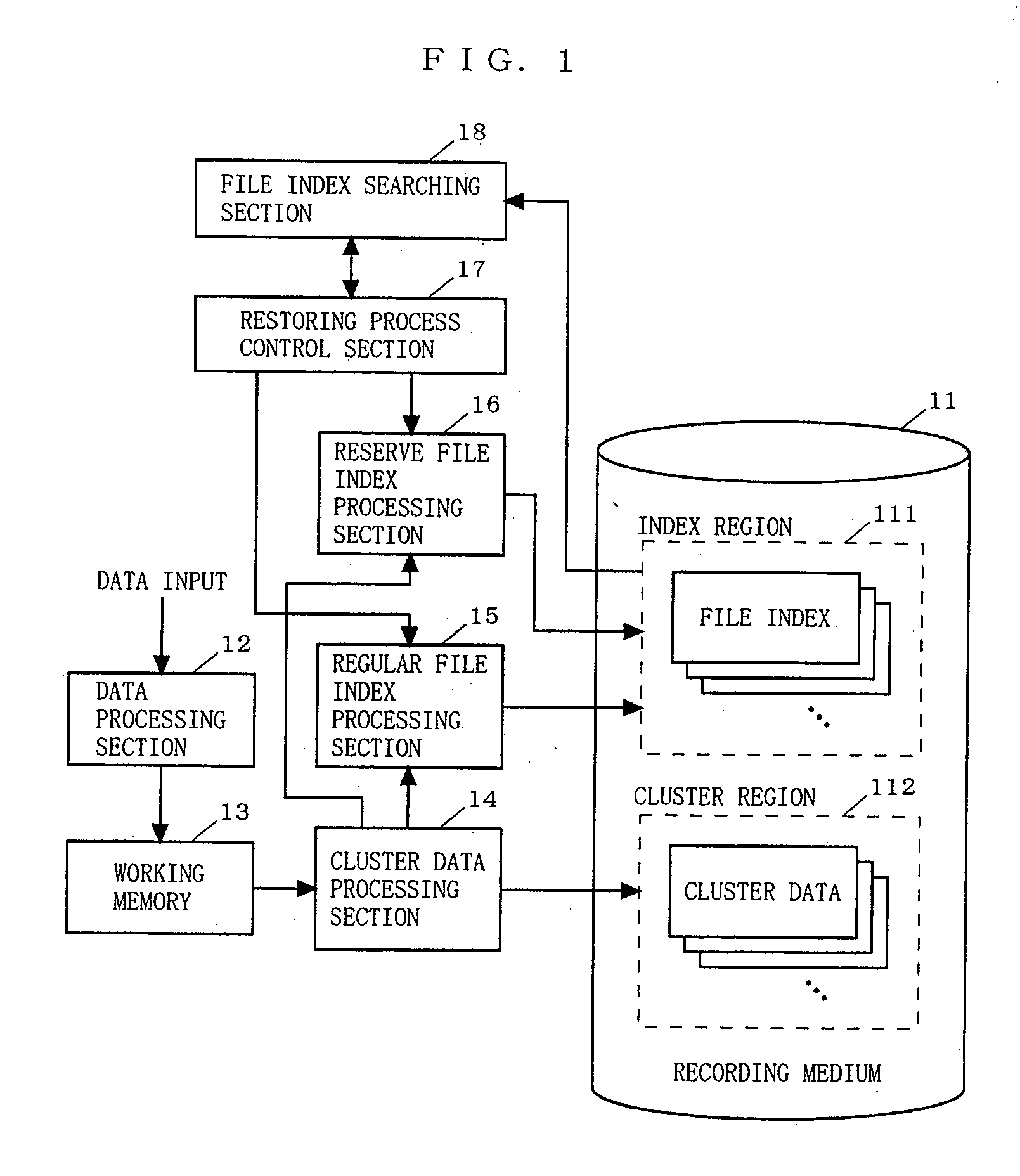 Data recording apparatus, data recording method, program for implementing the method, and program recording medium