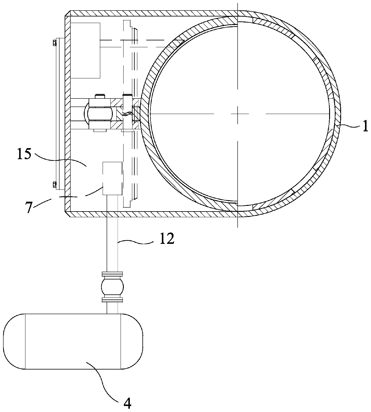 Gas extrusion sealing device of tube-sinking cast-in-place pile machine