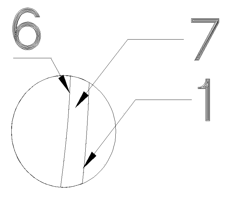 Solar inner wall lens type compound parabolic concentrator with air interlayer