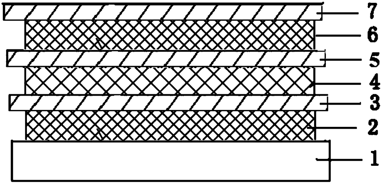 High-resolution fluorescent display screen and preparation method and application thereof