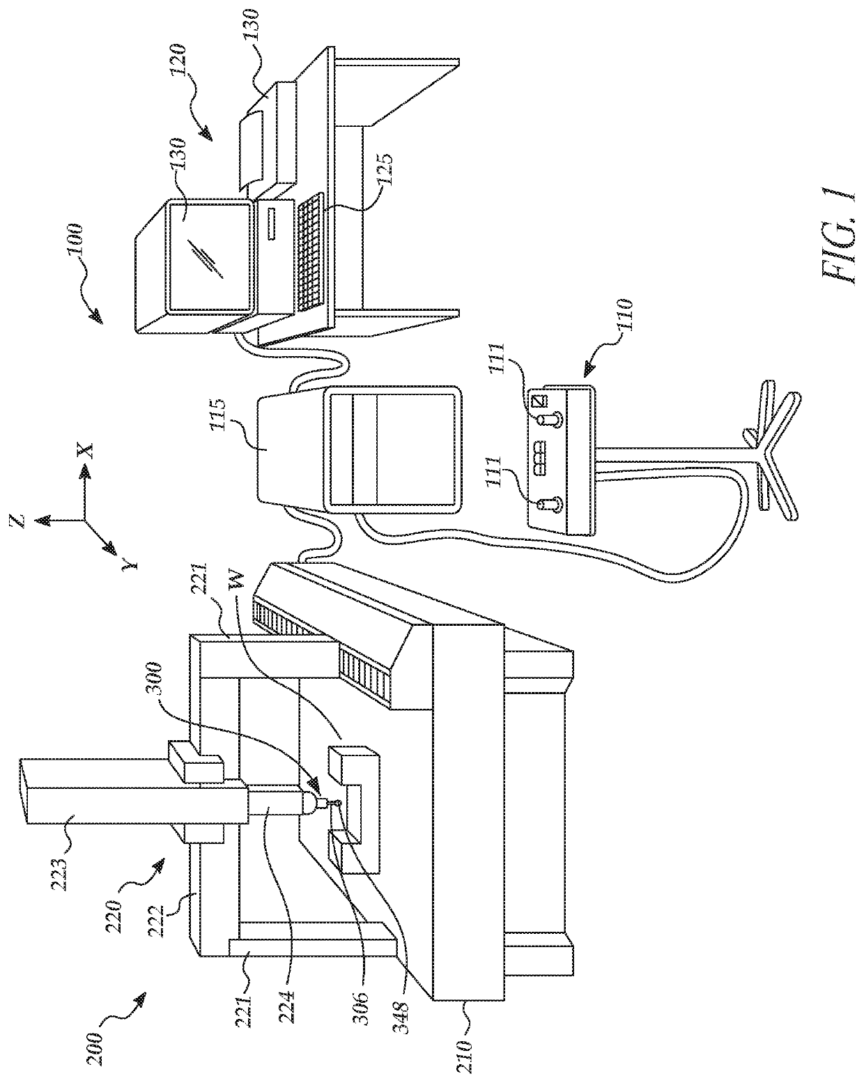 Inductive position detection configuration for indicating a measurement device stylus position