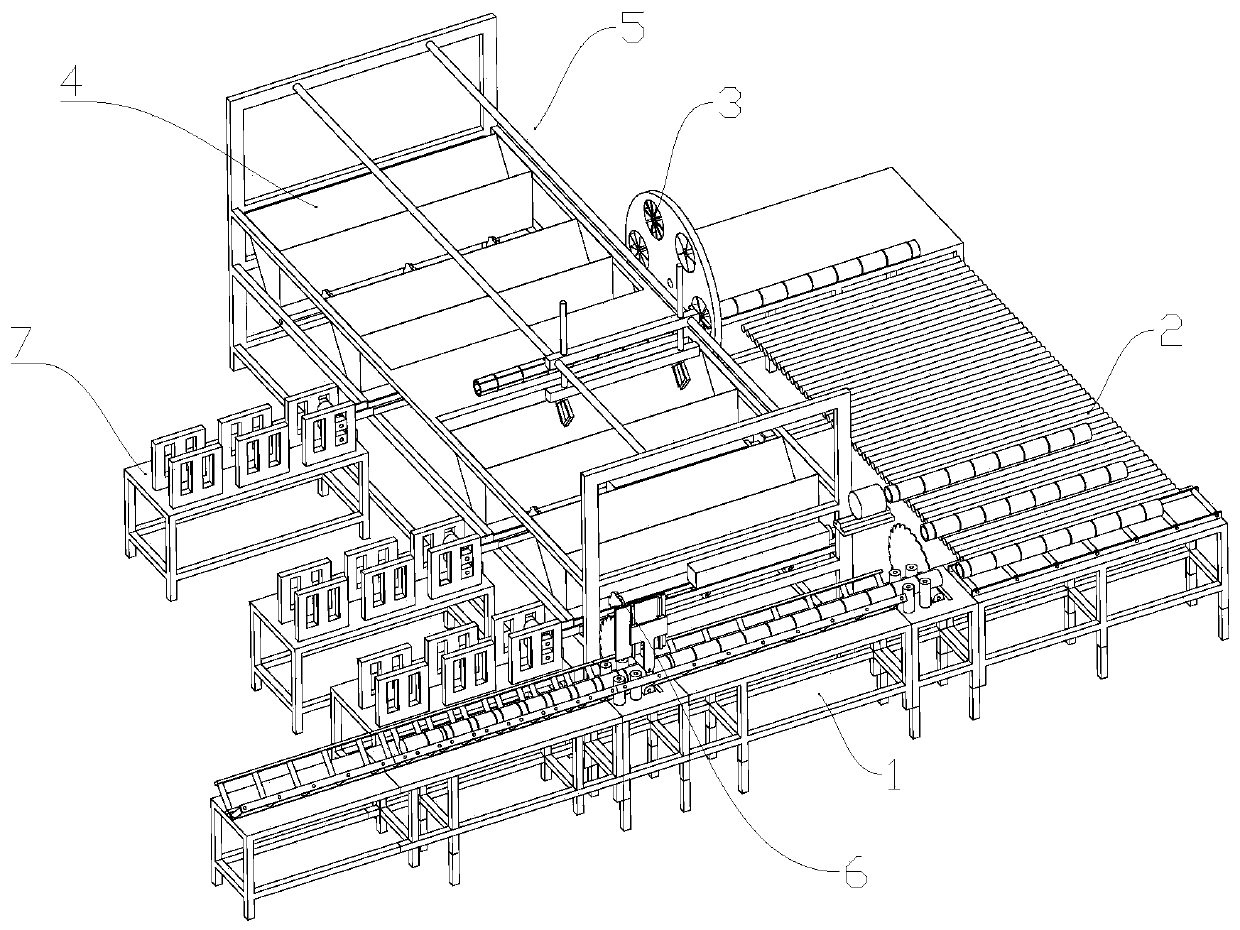 Intelligent bamboo fixed-section bamboo breaking and rough milling integrated equipment