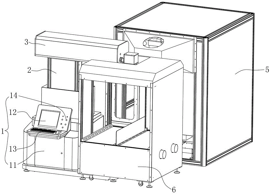 Machining method of laser marking machine