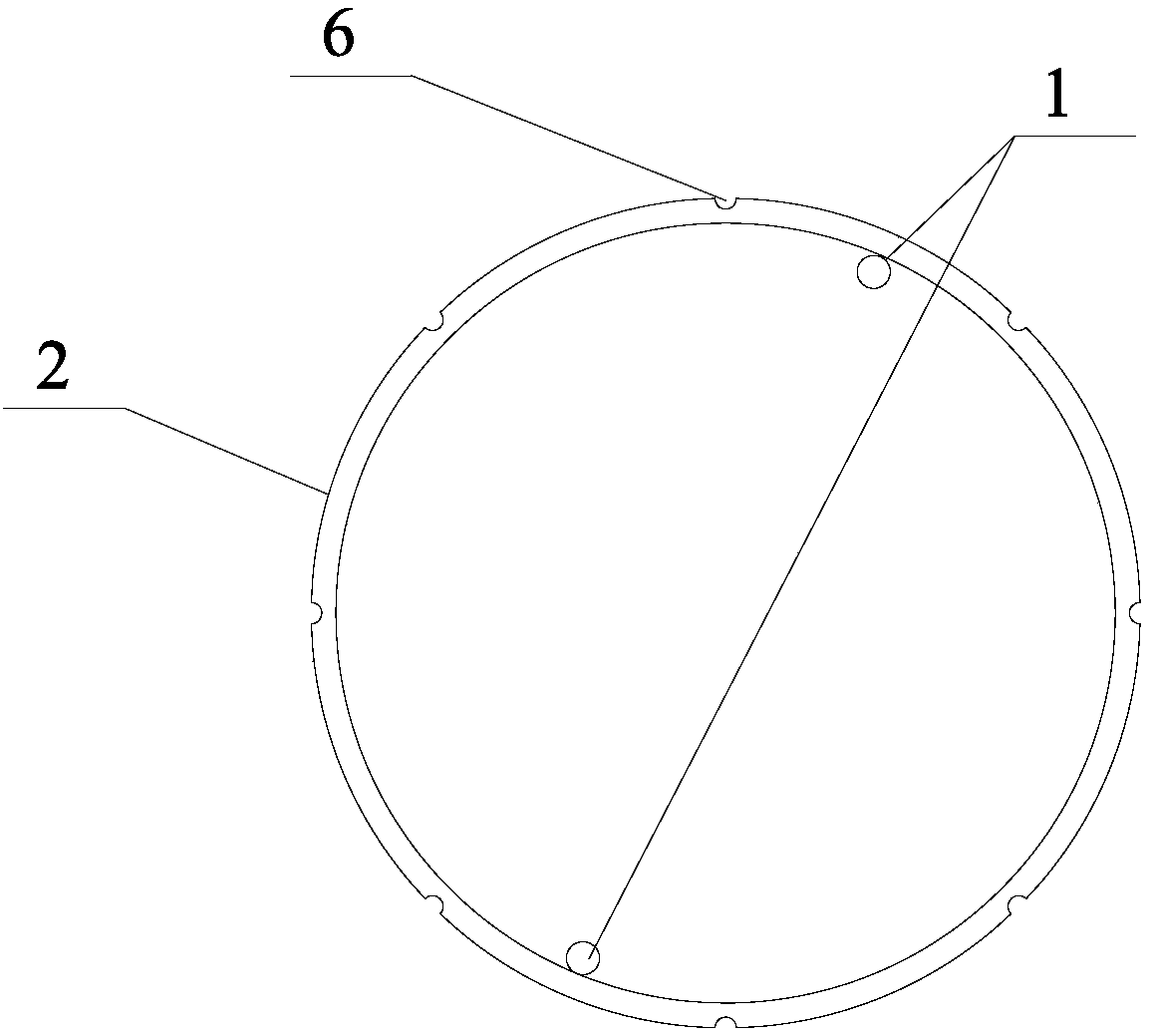 Uplift pile side post grouting device and construction method