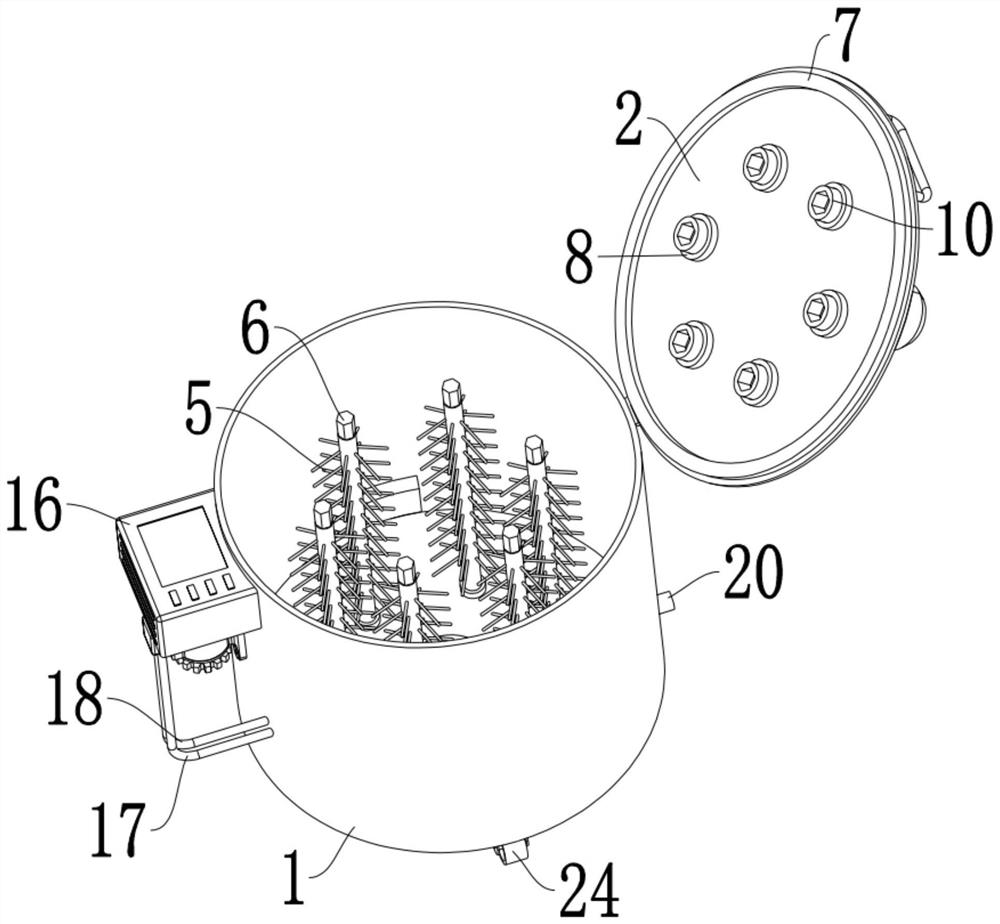 Mechanical part cleaning device