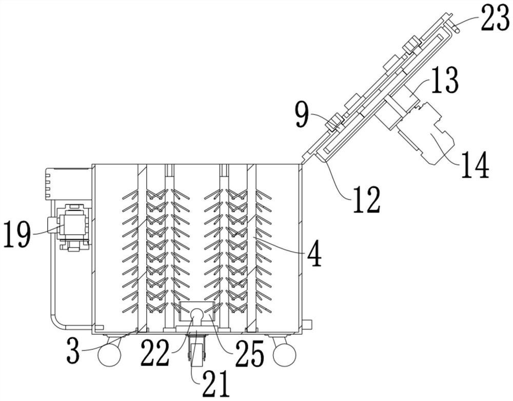 Mechanical part cleaning device