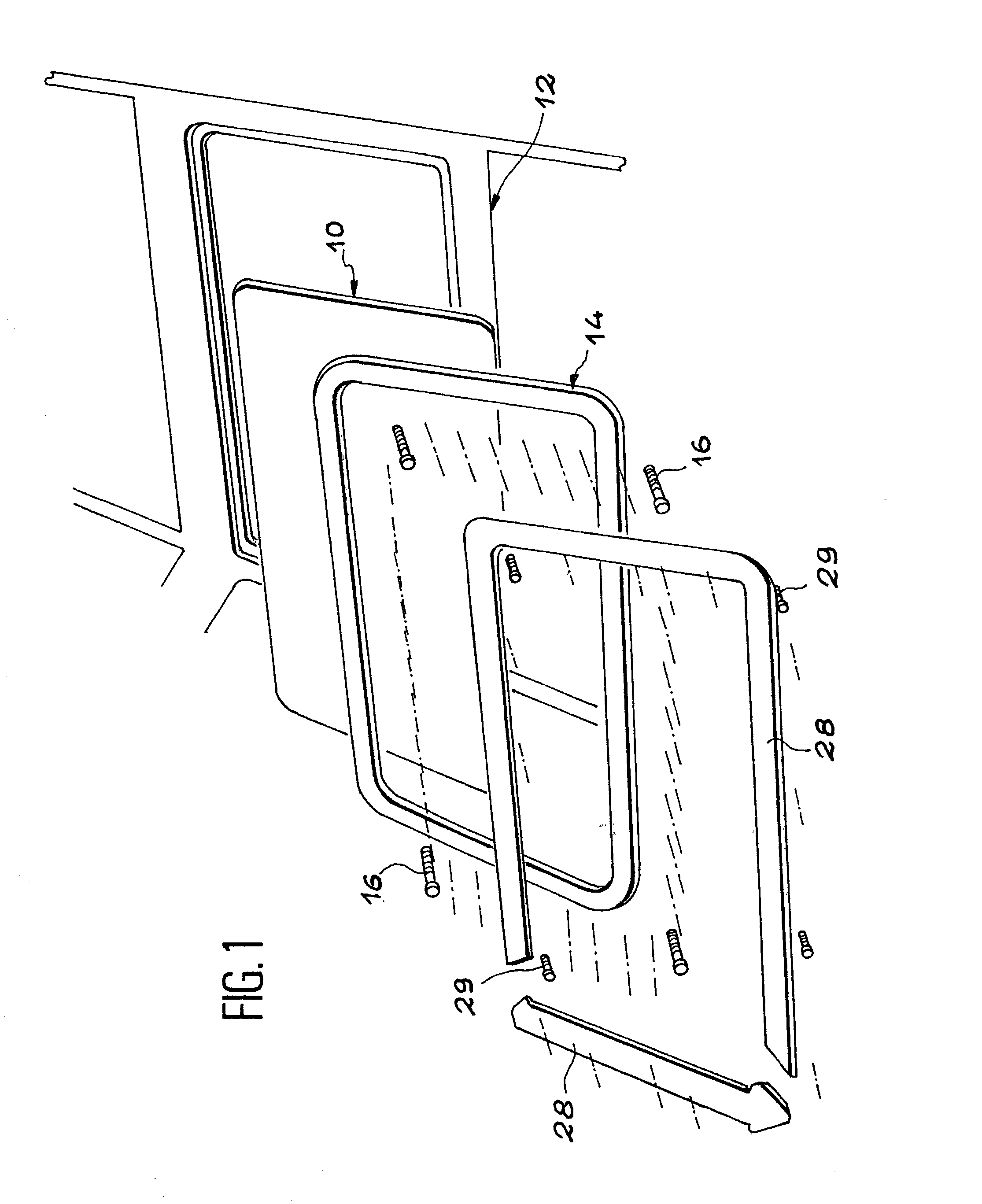 Aircraft windshield attachment device