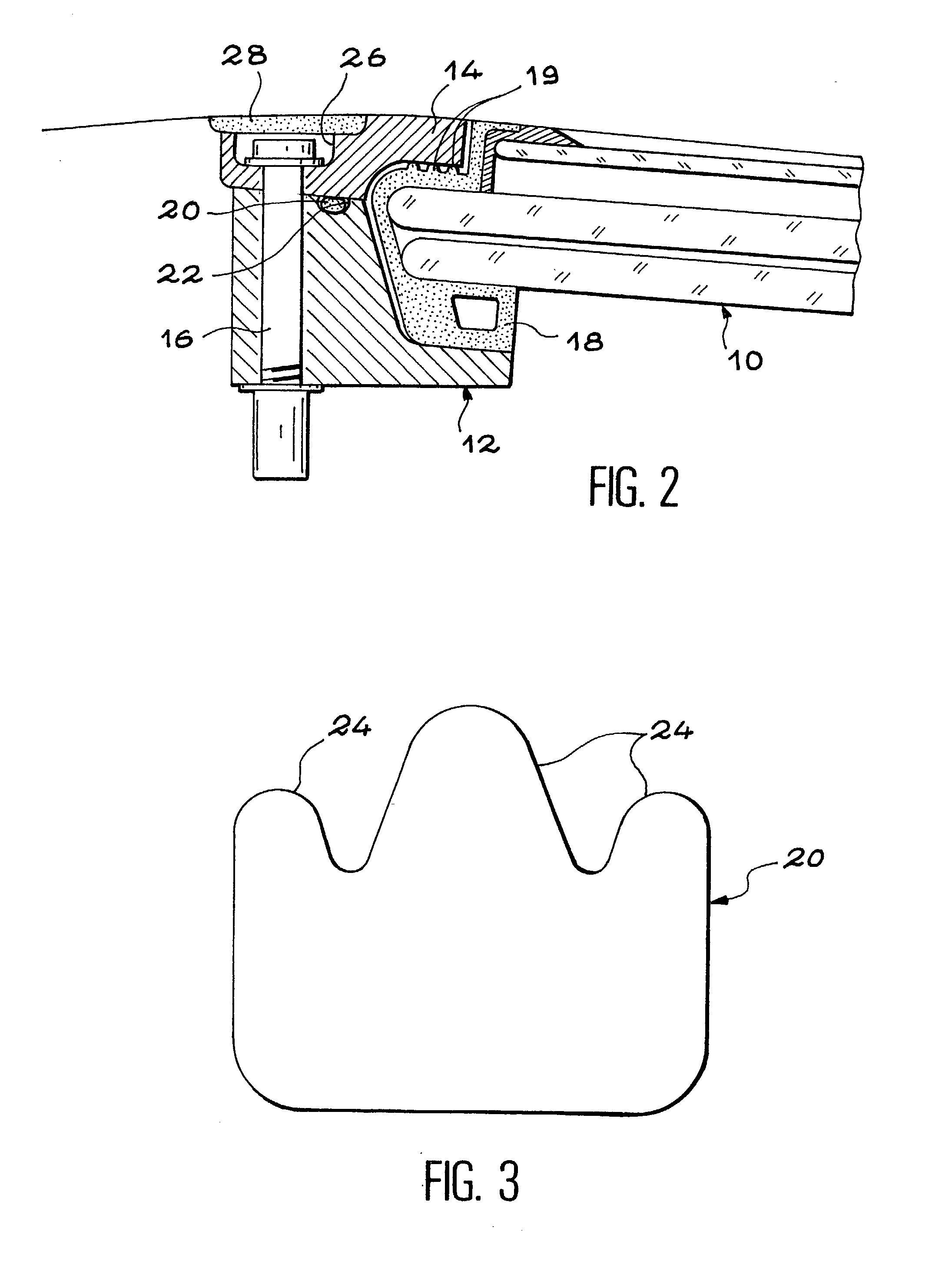 Aircraft windshield attachment device