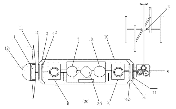 Tidal current power generation device