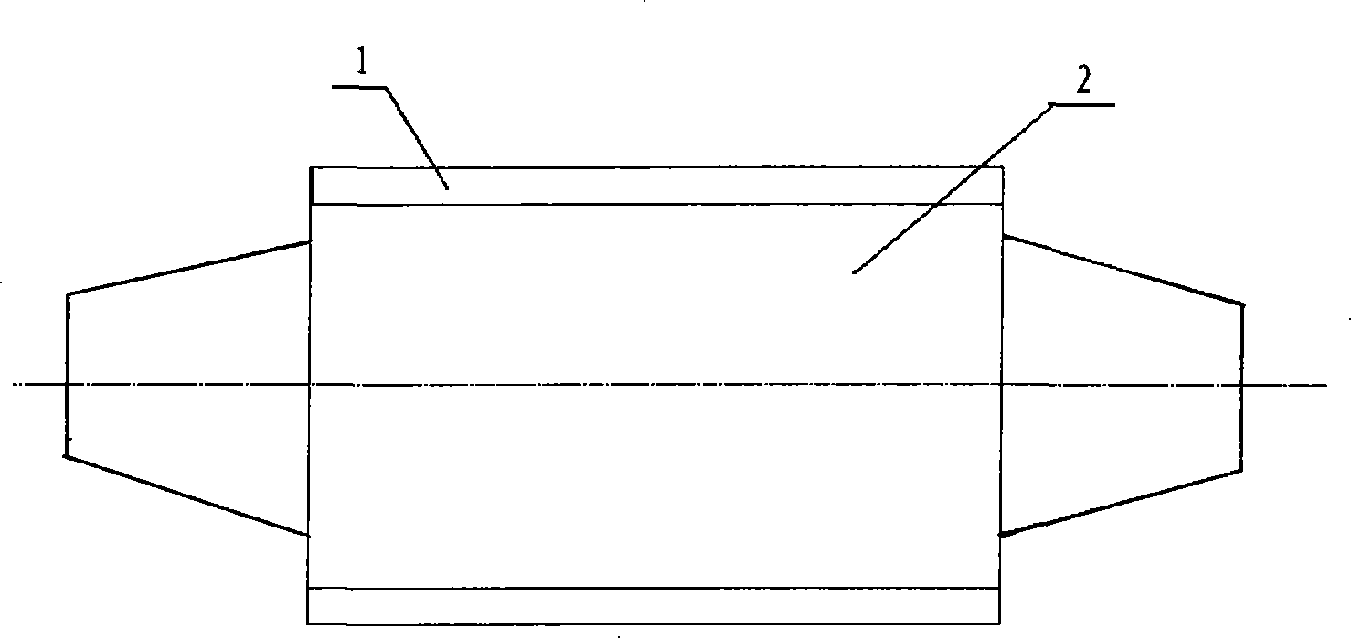 Repaired roller and method for repairing roller