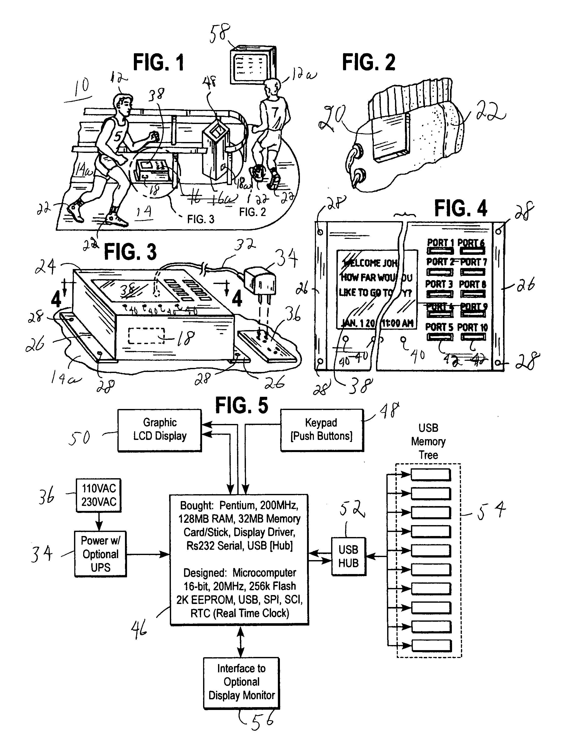 Lap counter system for multiple runners