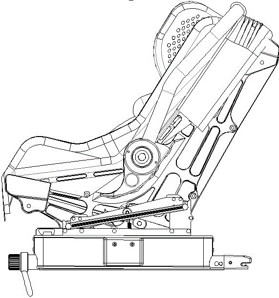 Infant bidirectional basket type safety seat with easy-unlocking lock machine