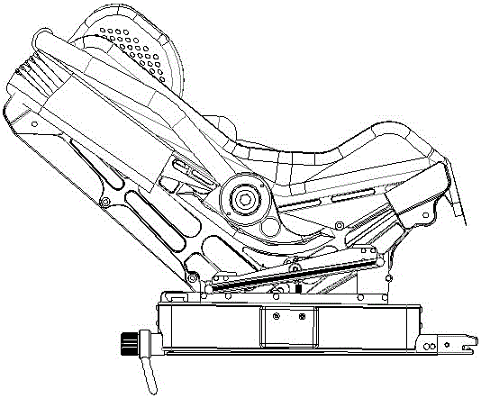 Infant bidirectional basket type safety seat with easy-unlocking lock machine