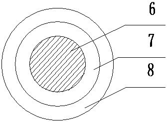 Fire-resisting cable with high strength and pressure resisting for ship and preparation method thereof