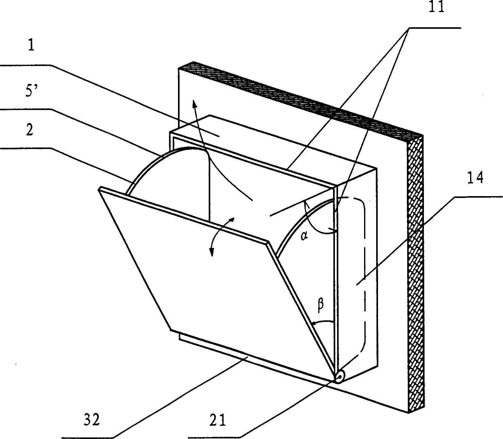 Flow guiding type exhaust check valve