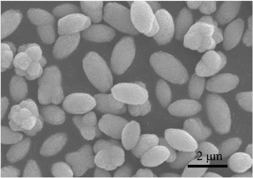 Method for preparing calcium lanthanum molybdate europium-doped luminous olive sphere