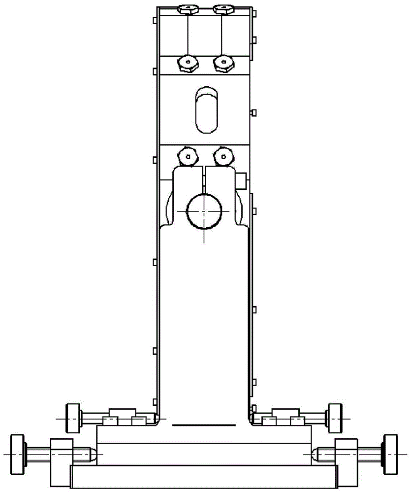 Two-dimensional rack for circumferentially supporting wide aperture reflector