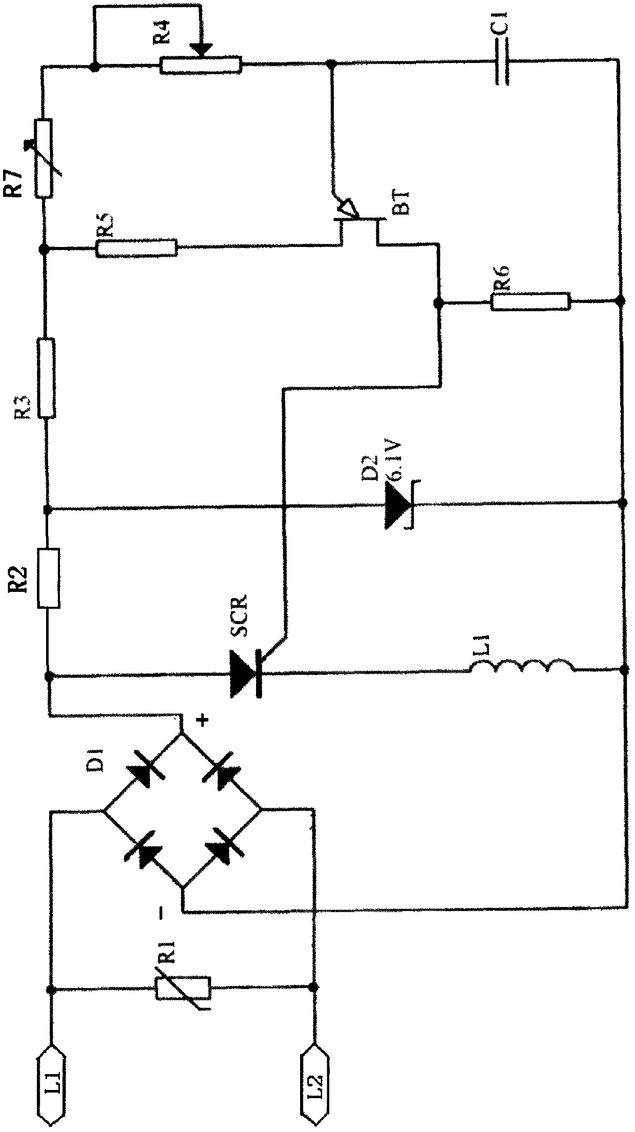 Working method of silent power-saving type alternating current contactor