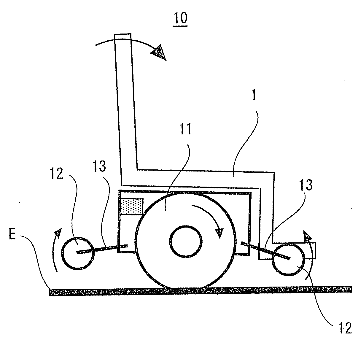 Traveling apparatus, control method therefor, and control program