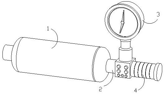 Underground water sampling device for hydrogeology